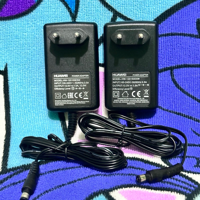 Adaptor Huawei original 12v 1a/12v 1,5a/12v 2a buat router/cctv/modem dll