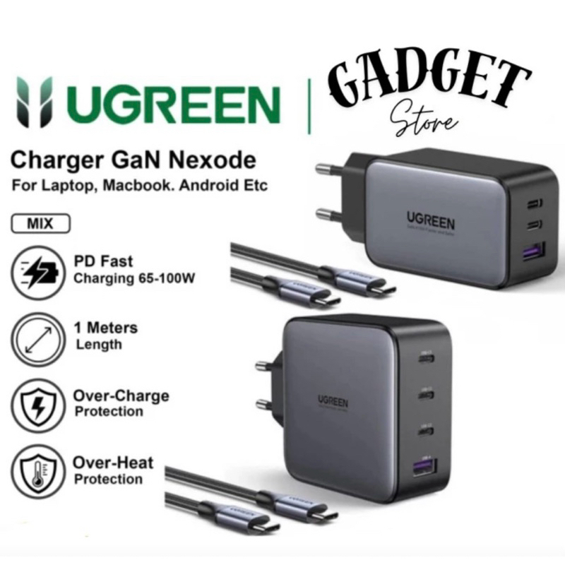 UGREEN Charger GAN Nexode PD Fast Charging 65W 100W Only Gan 65W