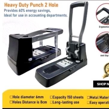 

Paper punch Mesin pembolong kertas 2 lubang kapasitas 150 lembar