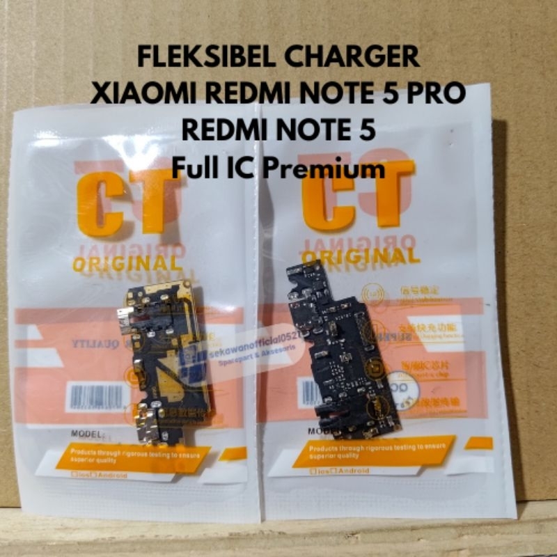 Fleksibel Charger Xiaomi Redmi Note 5 / Xiaomi Redmi Note 5 Pro / Full Ic Origianal