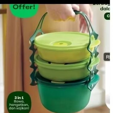 Rantang Baru CAB Carry All Bowl Rantang Bulat Tupperware