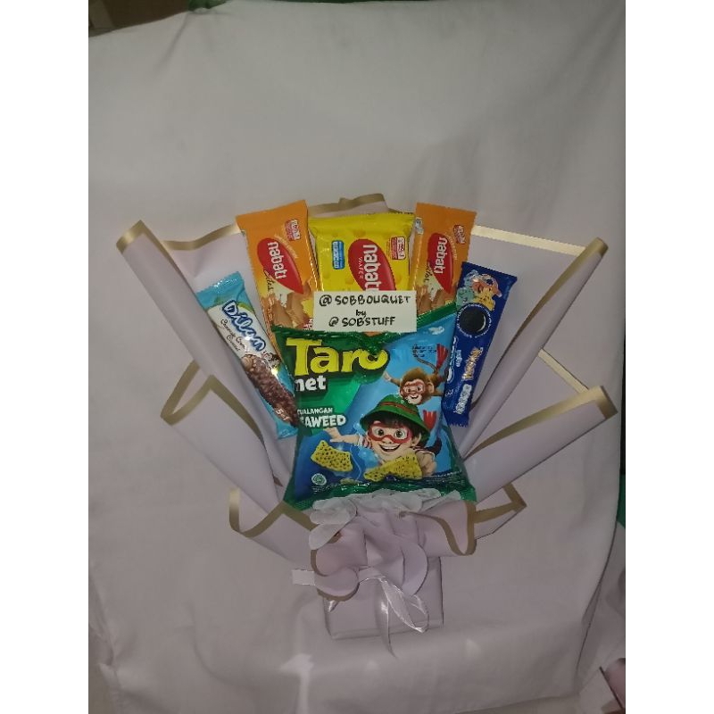 

SOBBOUQUET BUKET SNACK [ UKURAN M ] BACA DESKRIPSI!
