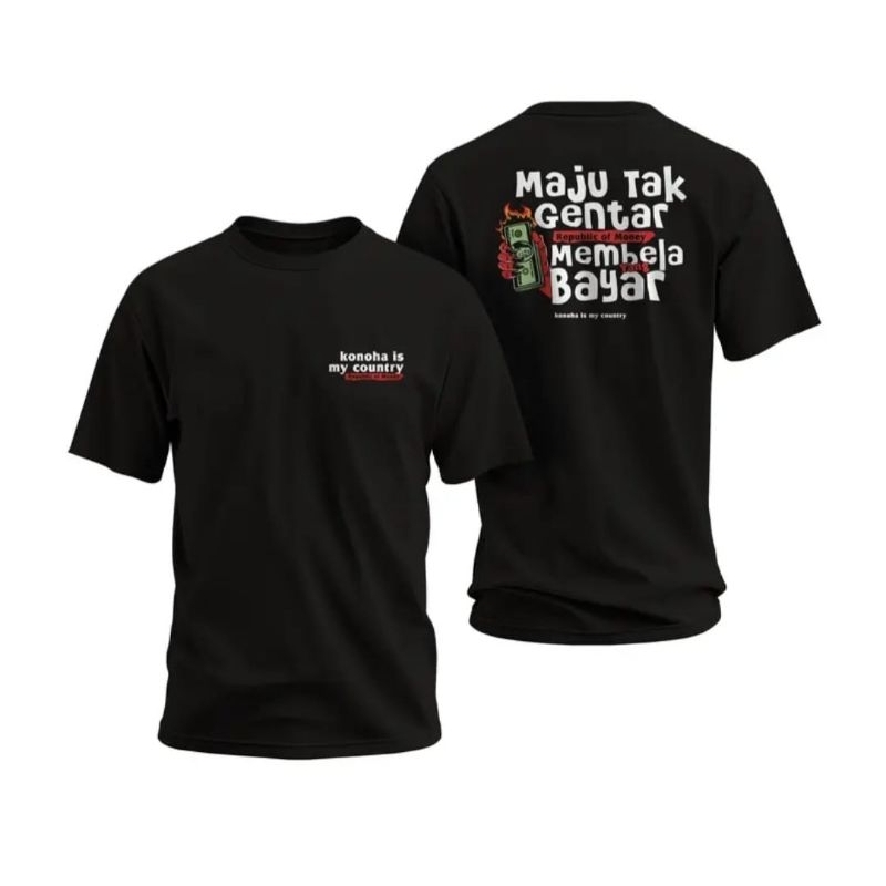 KAOS DISTRO TERBARU KONOHA IS MY COUNTRy