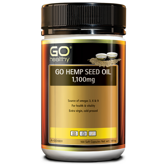 GO HEMP SEED OIL 1100 - 100 caps