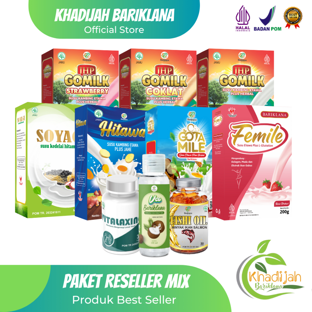 

PAKET RESELLER BEST SELLER GOMILK Susu Kambing Etawa Plus Herbal 100% Original