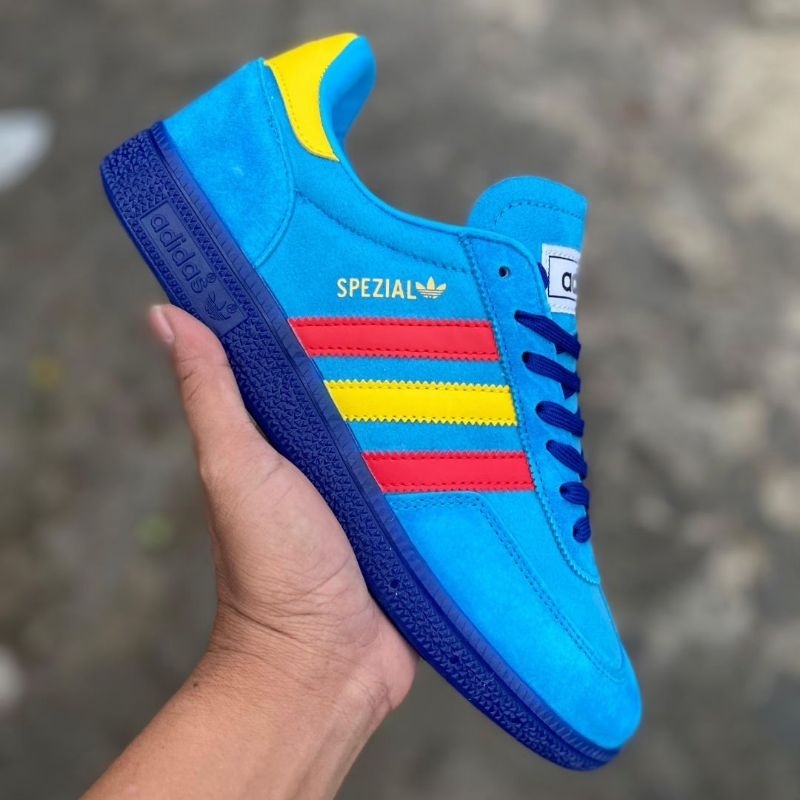 READY SNICKERS ADIDAS SPEZIAL HANDBALL X END BLUE BNIB HIGH QUALITY