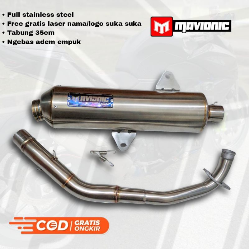 Knalpot standar racing Vario Aerox Nmax Beat Pcx inlet 38 original mavionic