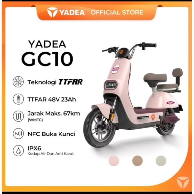 SEPEDA LISTRIK YADEA GC10