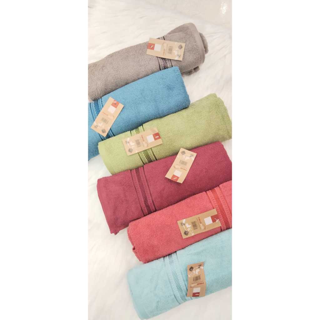 Handuk ASLI Merah Putih JUMBO Besar 70x135cm by Terry Palmer [GROSIR/ECER MURAH]