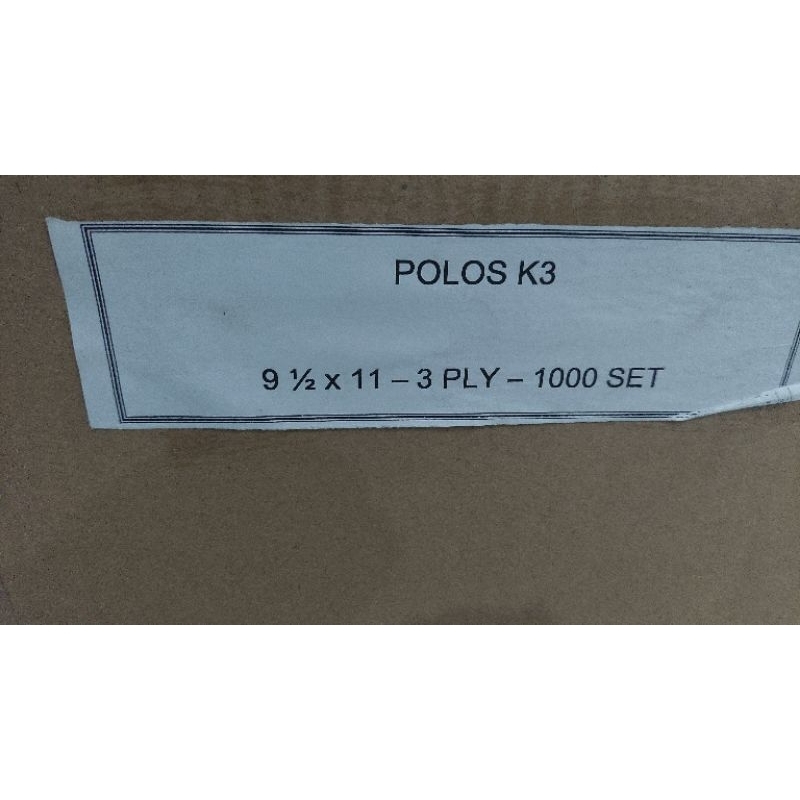 

Kertas komputer continuous form 3ply 9,5x11 isi 1000sets promo murah