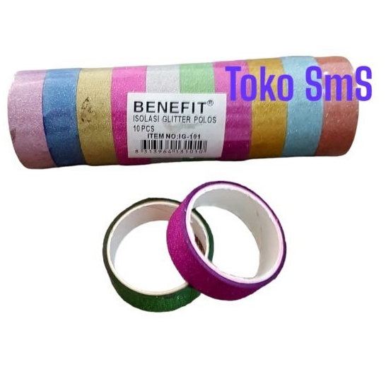 

5 ROL ISOLASI TAPE FANCY GLITTER KEBUTUHAN SENI ART