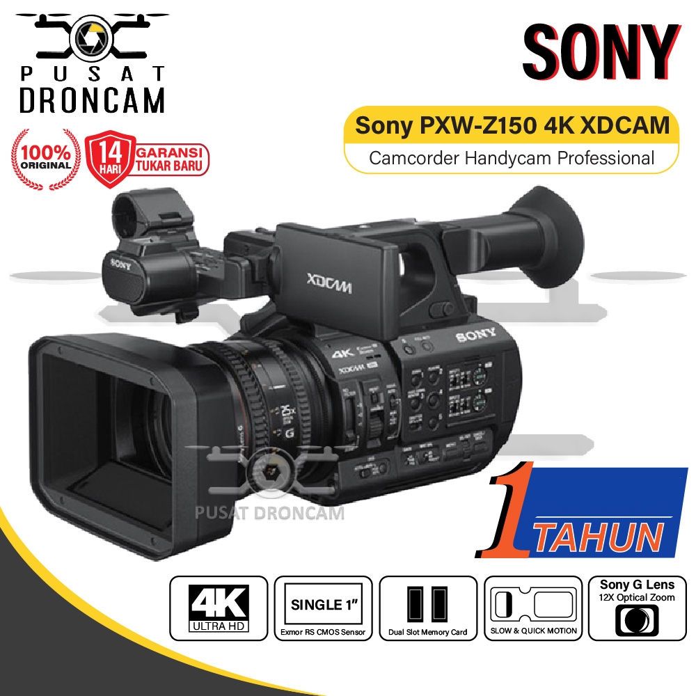 Sony PXW-Z150 4K XDCAM Camcorder Handycam Professional Resmi