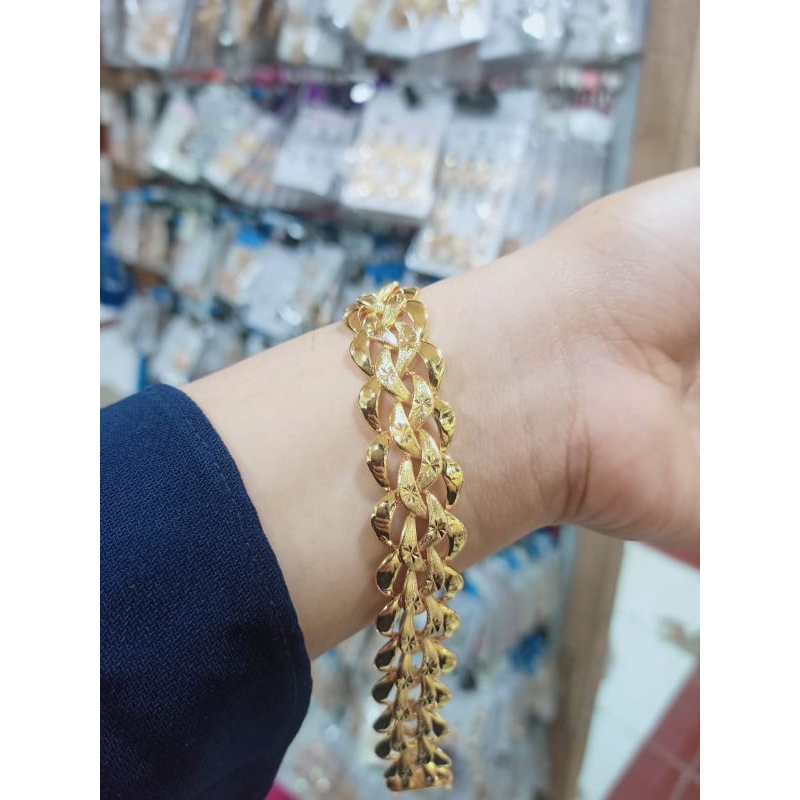 GELANG GENESIS RANTAI KEPANG KUNING EMAS