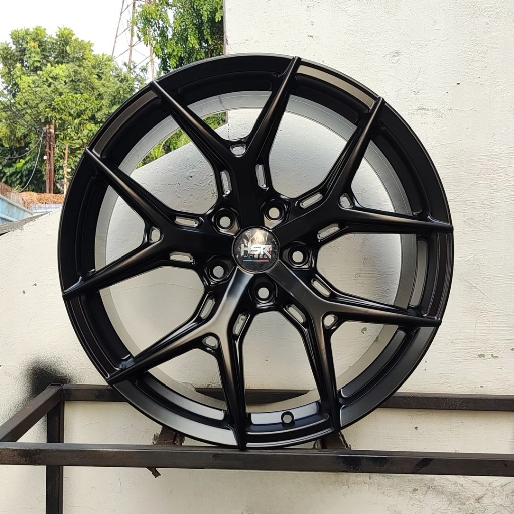 Velg mobil bmw seri 3 ring 19 HSR WURZBURG 2 warna hitam