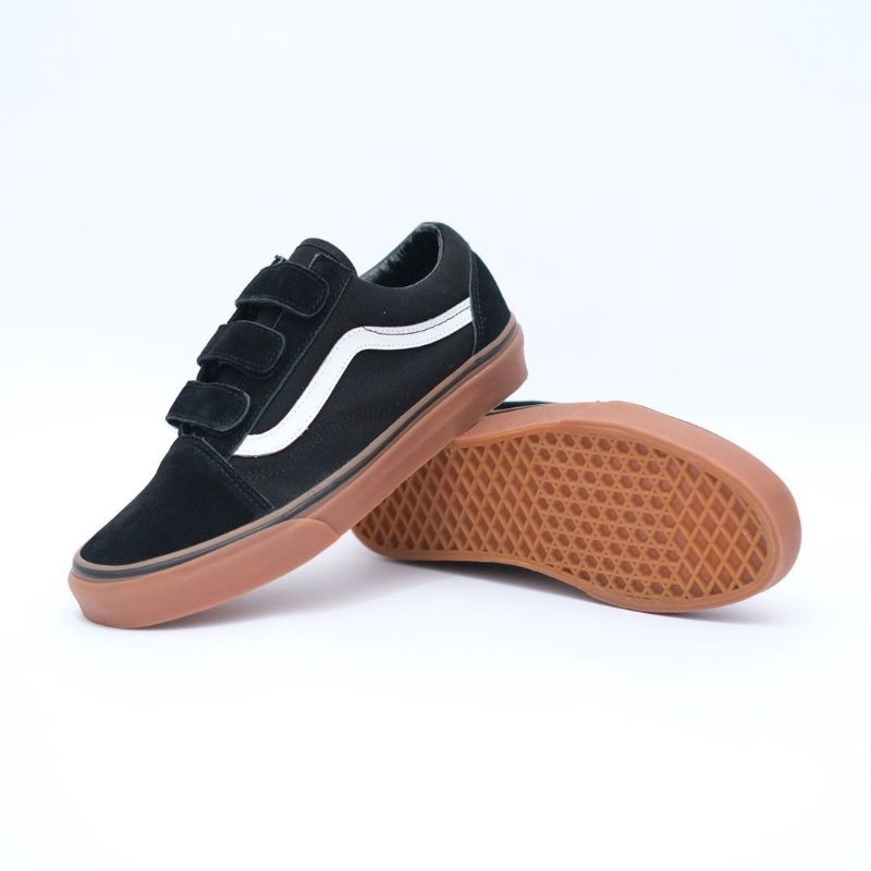 Vans Old Skool Velcro Black Gum BNIB