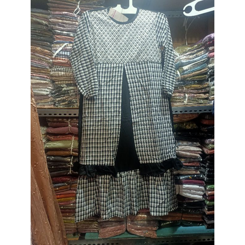 Gamis Syari Katun Haruka  Anak Tanggung Usia 7-9 th Real pic