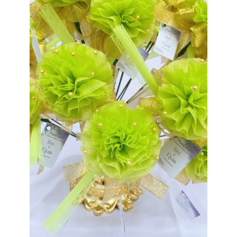 POKOK TELUR/BUNGA TELUR FLUFFY BIG SIZE WITH PEARL