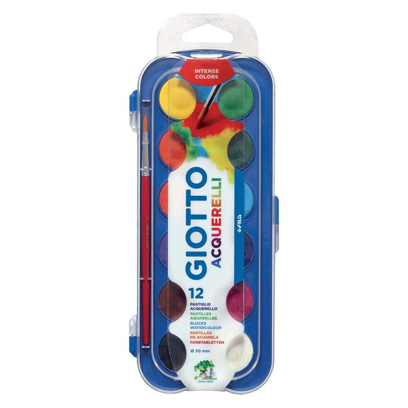 

Giotto Watercolor Blocks 30Mm 12 Colours
