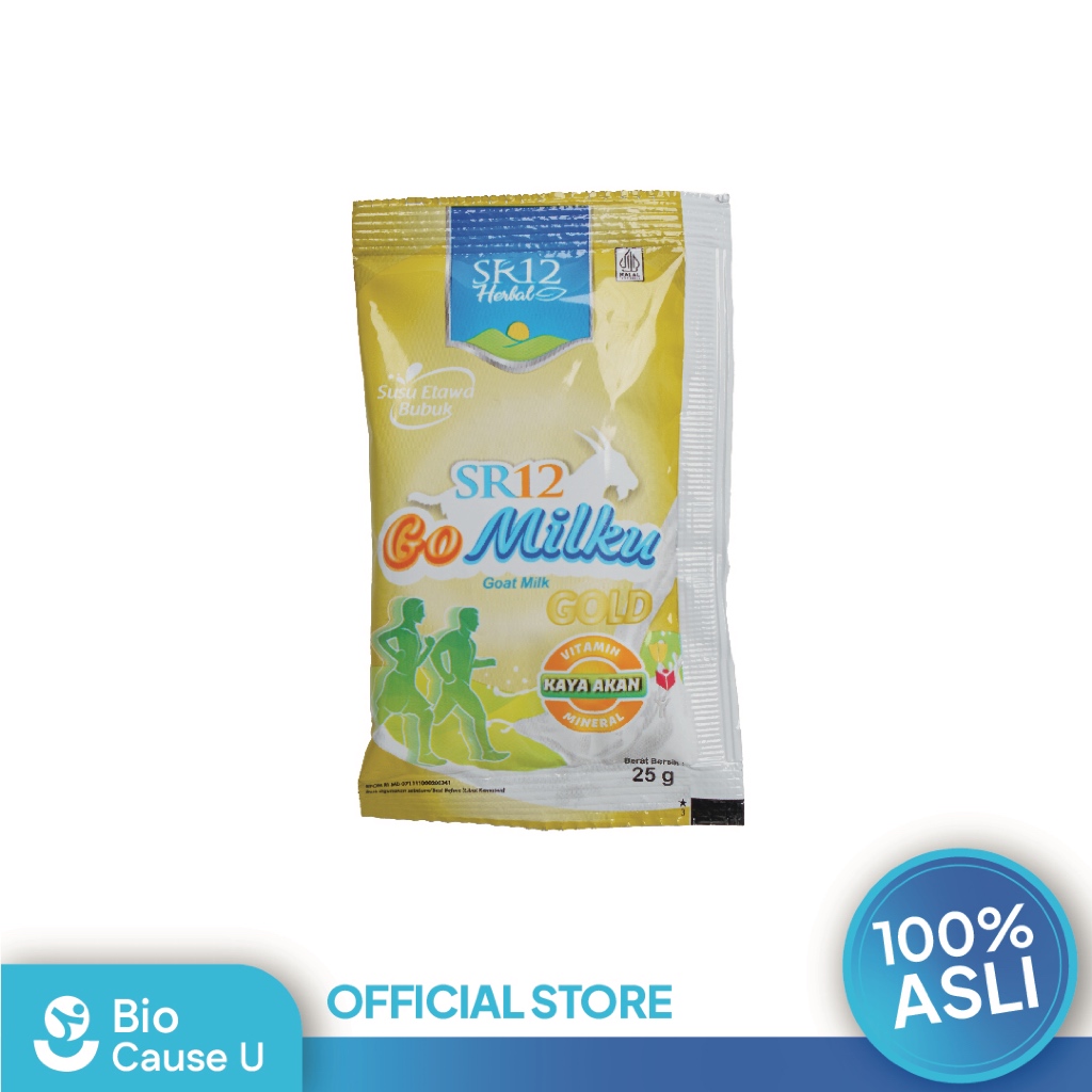

Gomilku Gold SR12 Kemasan Sachet Susu Kambing Etawa Menjaga Kesehatan Tulang Otot dan Sendi BPOM BIOUCAUSEU