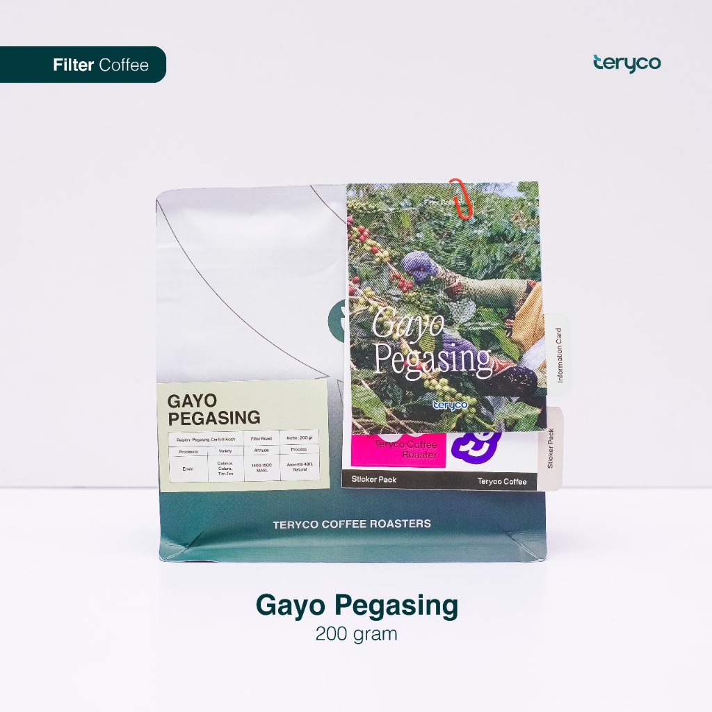 

Kopi Arabica Gayo Pegasing 200 gram - Single Origin Filter Roast / Kopi Filter / Teryco Roasters