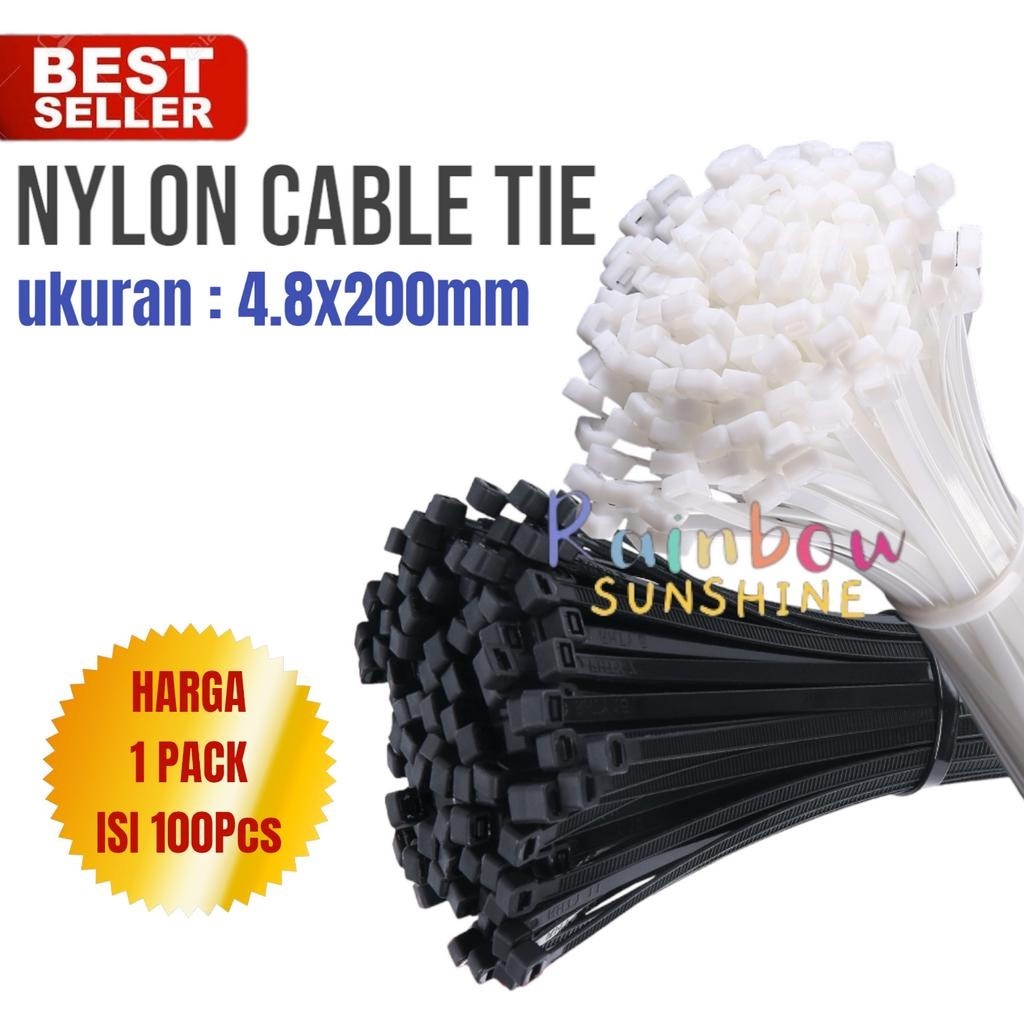 

Kabel Ties 4,8x200mm Cable Tie/Kabel Tie/Cable Ties Pengikat Kabel