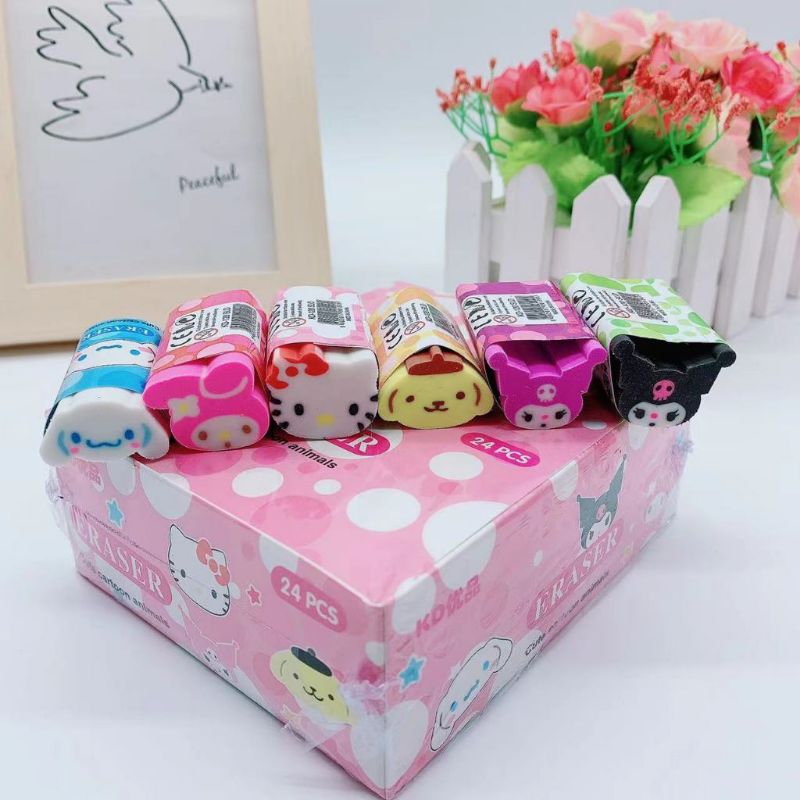 

Penghapus pensil panjang kepala karakter sanrio