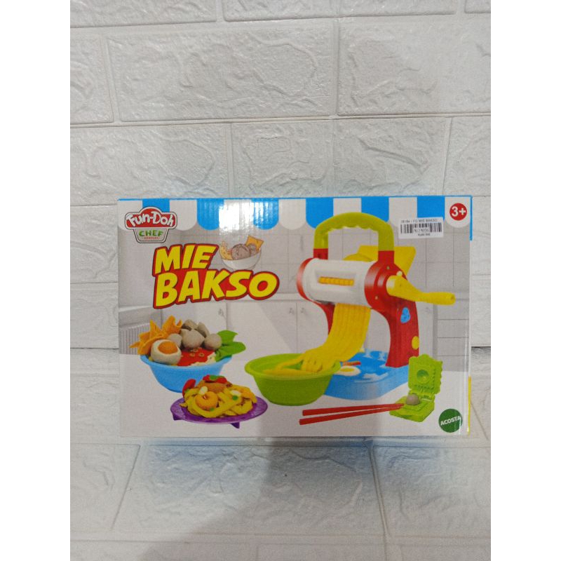 Mainan Fun doh Mie Bakso / Mainan lilin anak anak