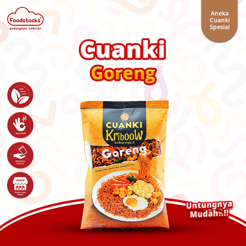 

Cuanki Kriboow Goreng Selera Martini - Cuanki Instan