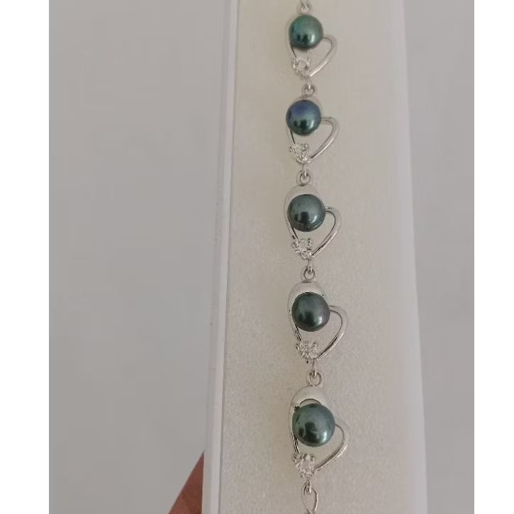 gelang mutiara asli lombok (ntb) gelang mutiara wanita gelang mutiara rantai  gelang mutiara lombok