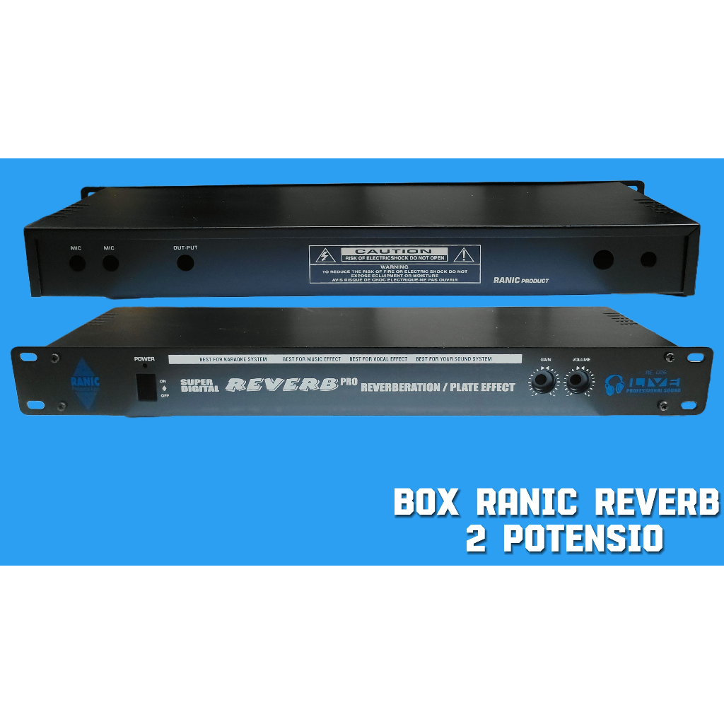 BOX RANIC REVERB 2 POTENSIO