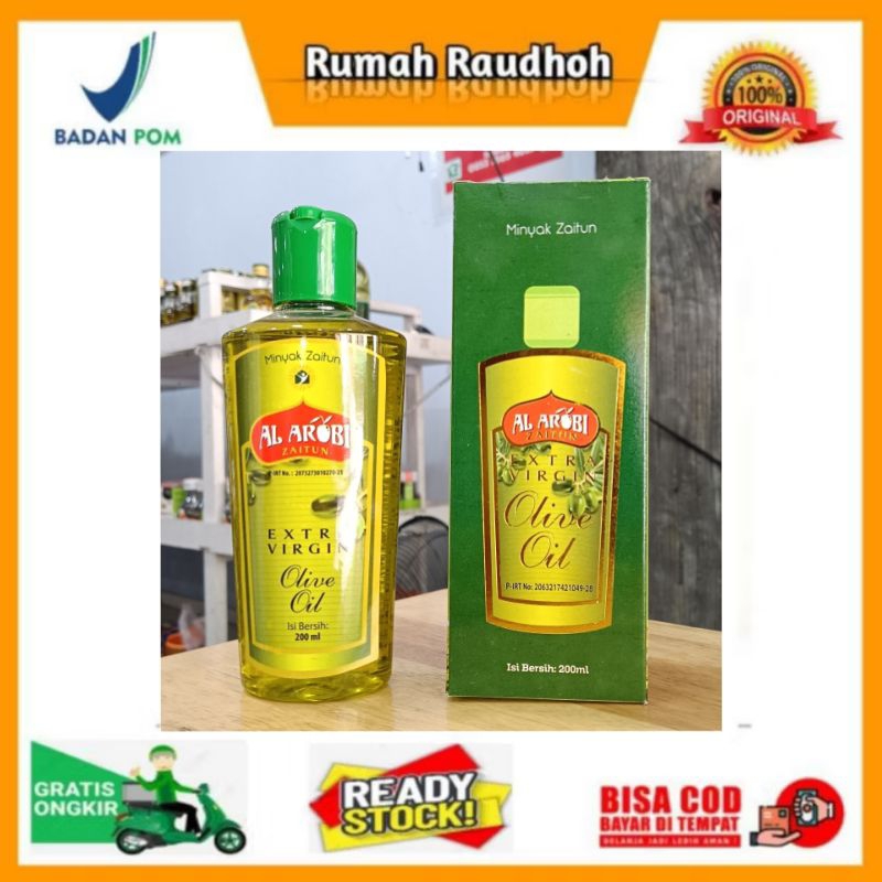 

MINYAK ZAITUN EXTRA VIRGIN OLIVE OIL AL AROBI ORIGINAL 200 ML