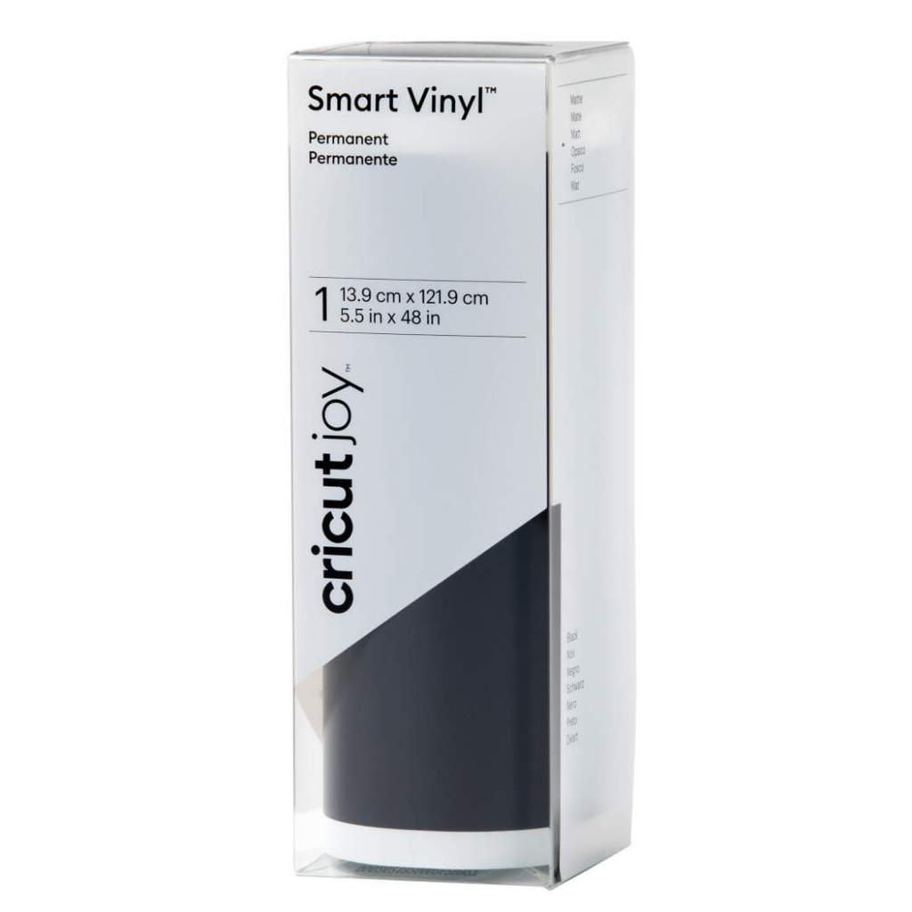 

STANDARD GRIP : CRICUT JOY SMART PERMANENT VINYL , 5.5" X 48" , GLOSSY BLACK