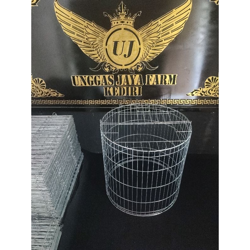 KURUNGAN TENGGARAN AYAM Galvanis BUNDAR Ram 3 cm