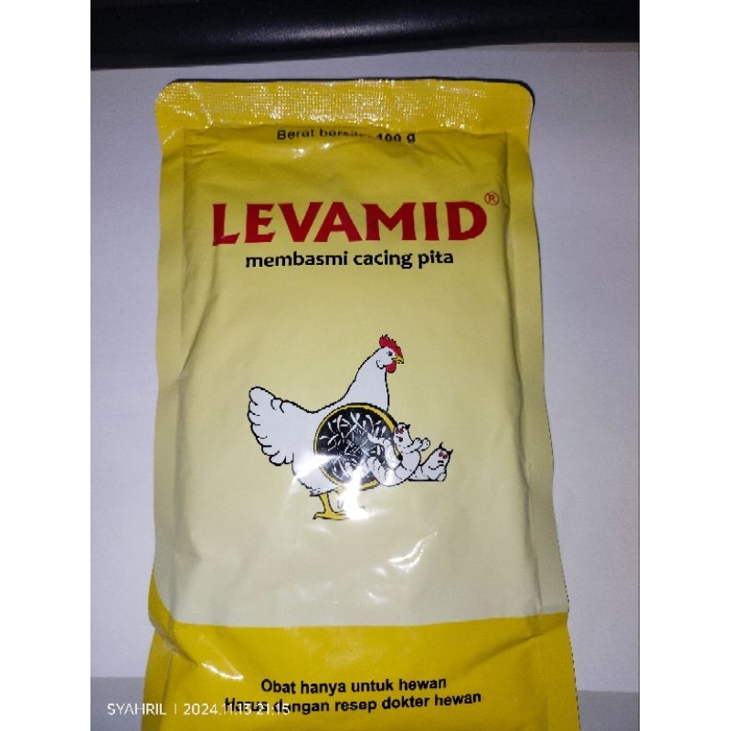 LEVAMID / OBAT CACING VITA  UNTUK UNGGAS / 100 GRAM BERBENTUK TEPUNG