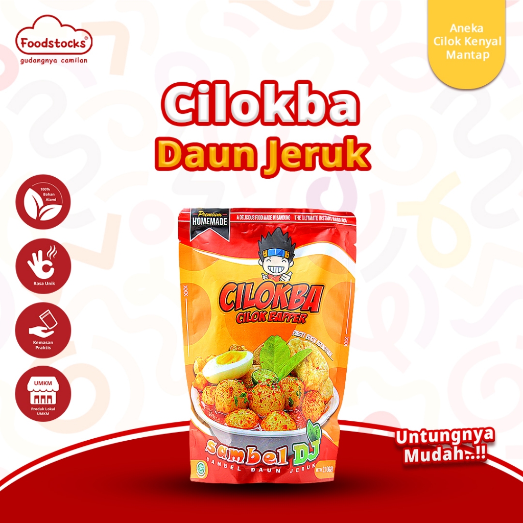 

Cilokba Cilok Bapper Rasa Sambal Daun Jeruk