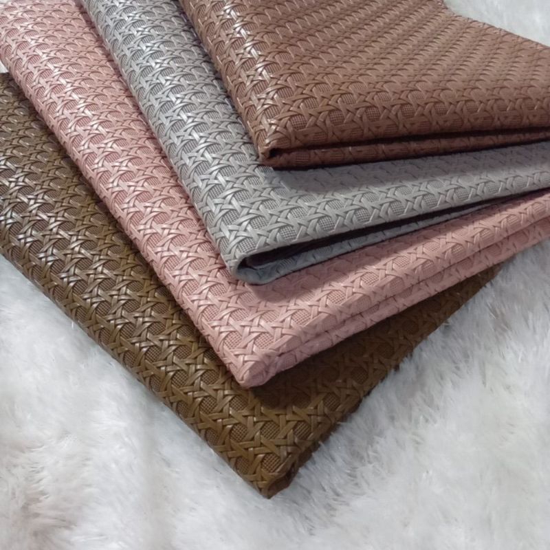 RB1 KULIT SINTETIS MOTIF ANYAMAN ROTAN/KULSIN ROTAN/ANYAMAN ROTAN/BAHAN DOMPET/POUCH/TAS