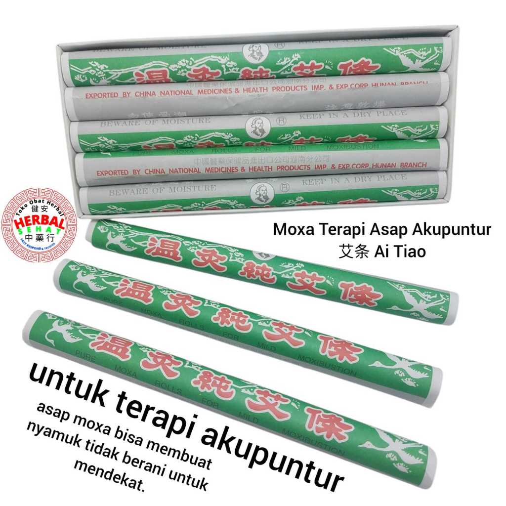 

10 Batang - Ai Zhi Tiao Obat Herbal Untuk Terapi Badan dan Saraf Tegang