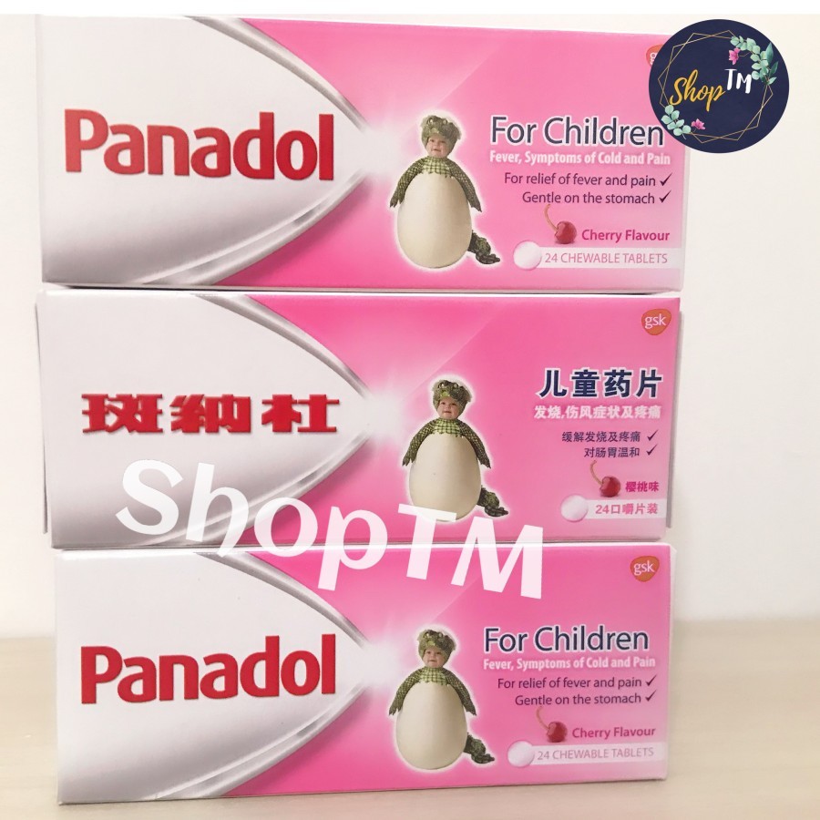 Panadol Singapore for Children Obat Anak 24 Chewable Tablets