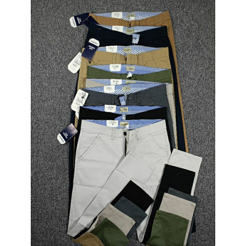 Pull And Bear Celana Chinos Panjang Pria Slimfit Original