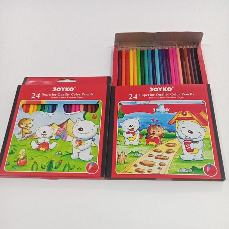 

pensil warna 24 warna panjang joyko CP-24PB.