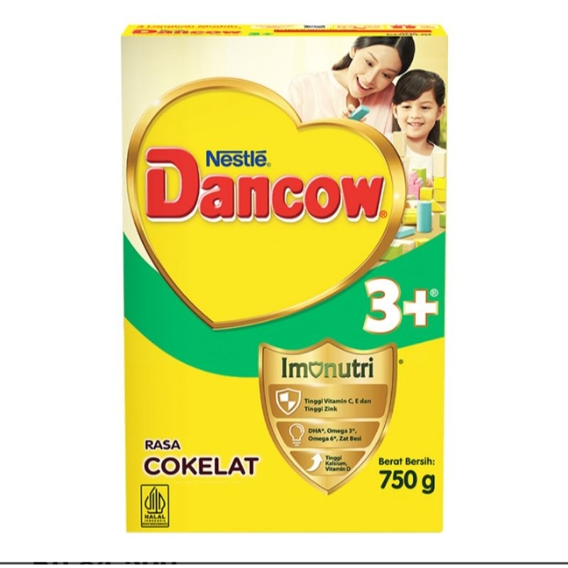 

Dancow 3+ imunutri susu bubuk pertumbuhan anak usia 3-5 tahun rasa cokelat