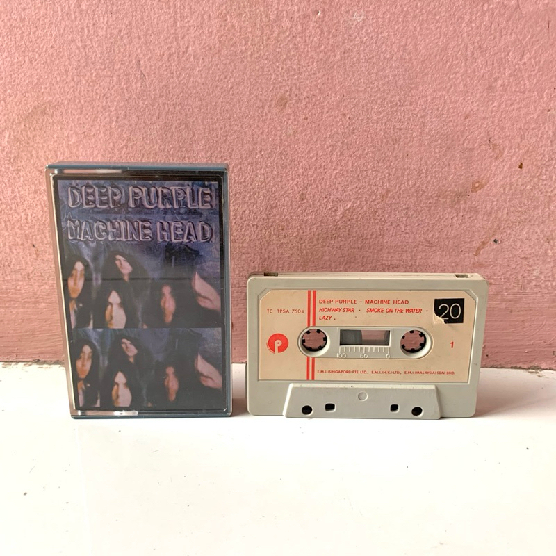 Kaset Pita Rock Import Deep Purple - Machine Head Singapore Press