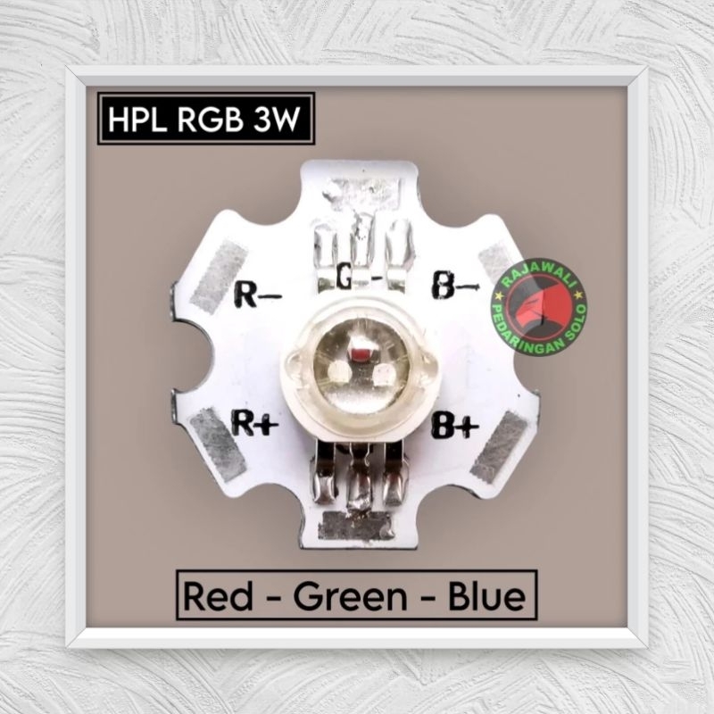 LED HPL RGB 3W LED HPL 3 WARNA RED GREEN BLUE