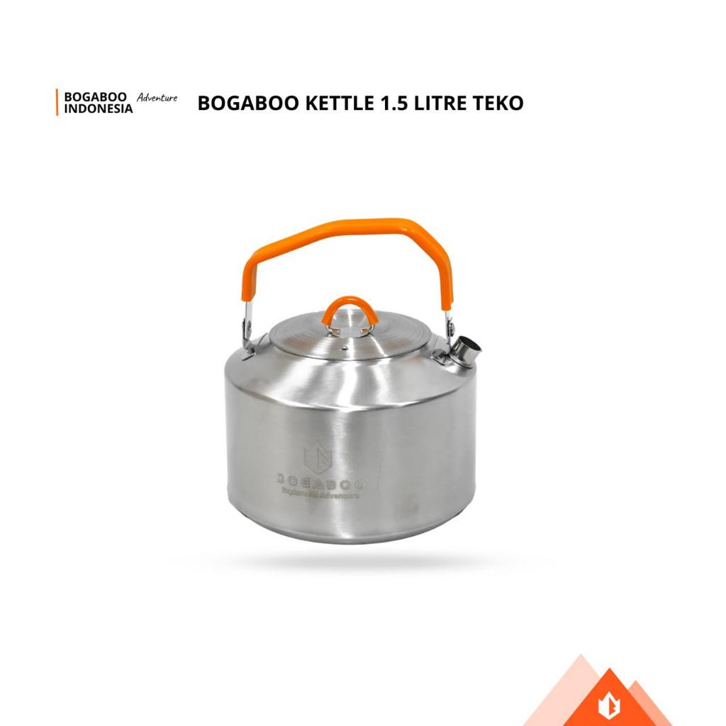 Teko BOGABOO kapasitas 1500 ml / 1,5 L - Ketel Teko Camping - Ceret Hiking Outdoor - Teko Outdoor Te