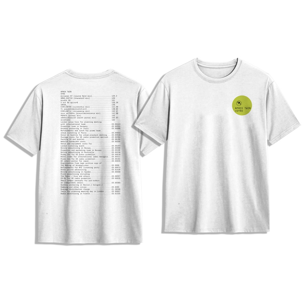 Kaos Tshirt Aphex Twin Syro