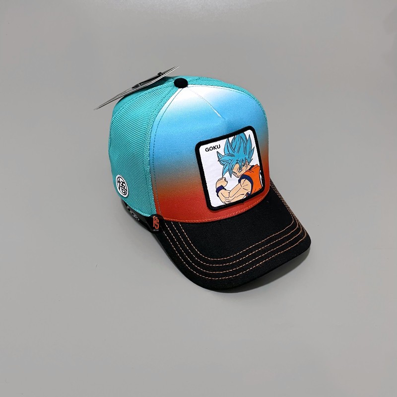 TOPI ORIGINAL CAPSLAB TRUCKER MULTICOLOUR GOKU BLUE ORANGE