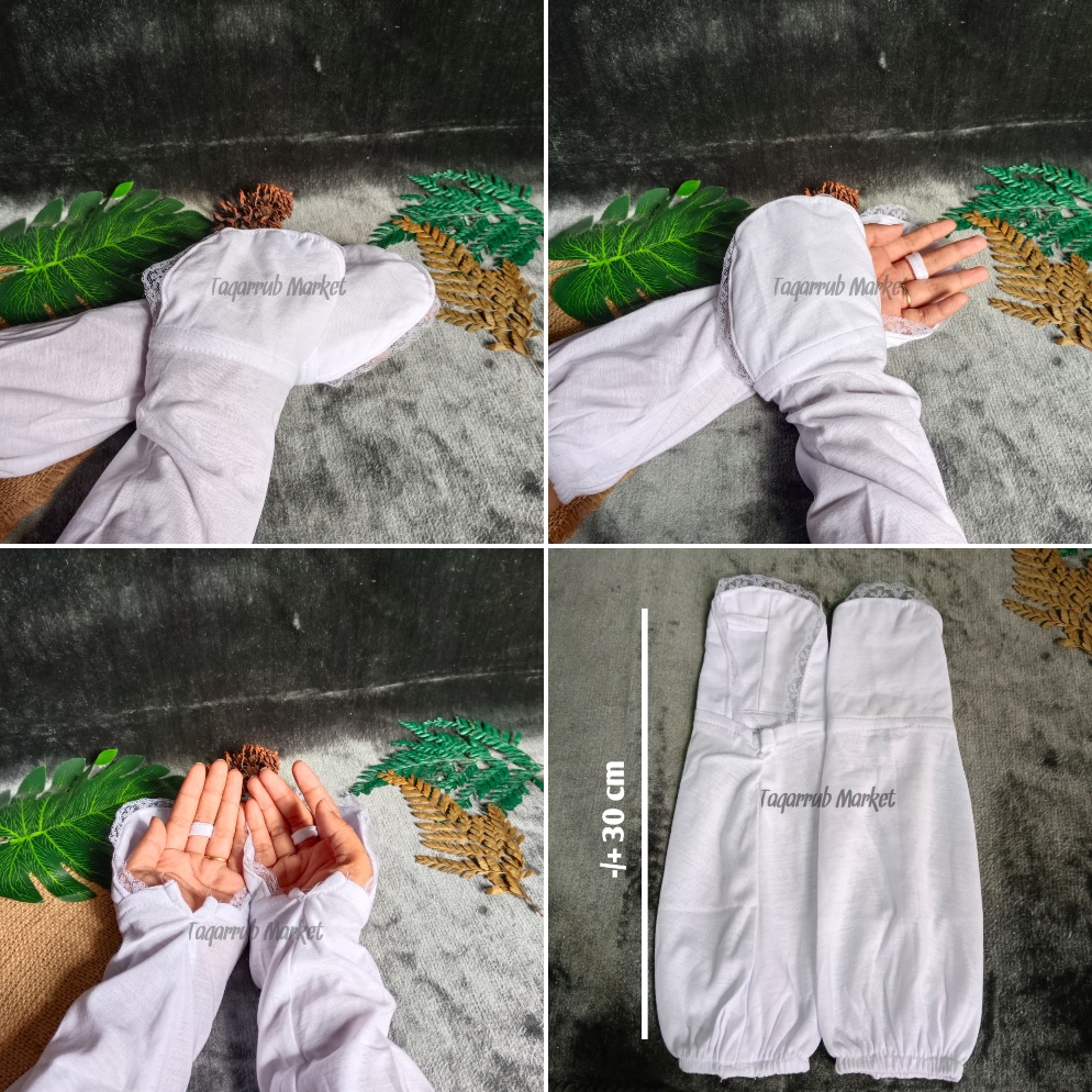 KODE J85F 1 KODI Sarung Tangan Haji Kaos Tangan Haji Sarung Tangan Muslimah Kaos Tangan Muslimah Per