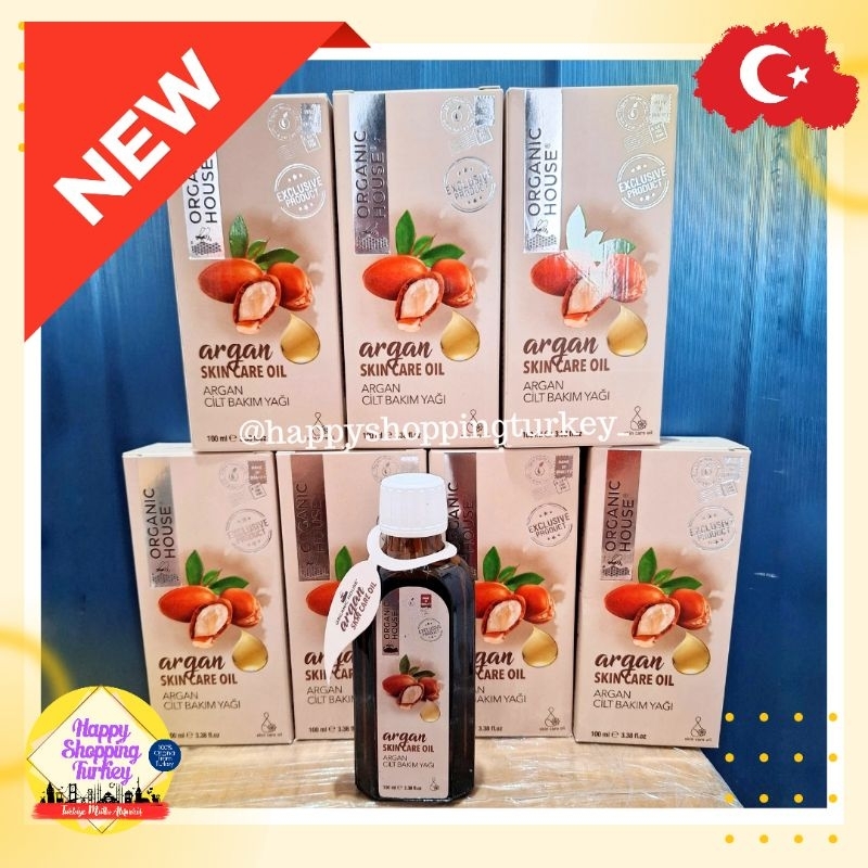 PREKEMASAN BARU ARGAN OIL BY ORGANIC HOUSE 100% ORIGINAL FROM TURKEY / ARGAN OIL TURKI