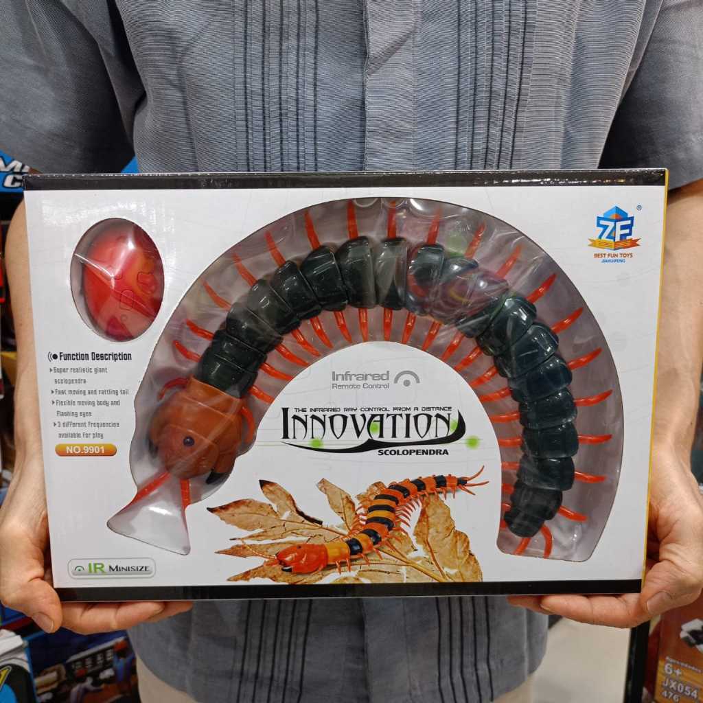 Mainan Kelabang Raksasa remote kontrol Ular belalang berdoa kecoa
