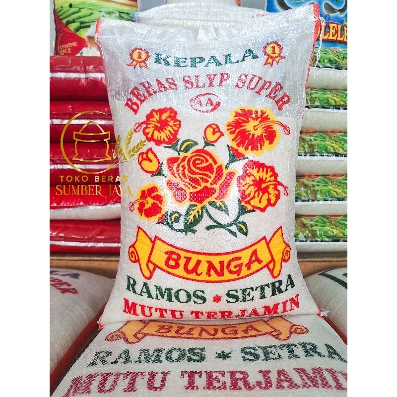 

BERAS SLYP SUPER CAP BUNGA 5 LITER / 5KG / 10KG / 20KG / 25KG